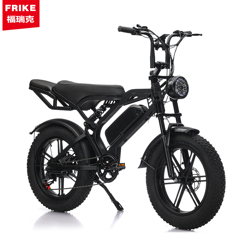 Source Manufacturer 20inch Lithium Battery Snow Off-Road Fat Tire Electric Assist Mountain Bike Ebike Export Electric Vehicle