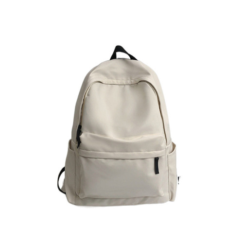 Japanese-style school bag for girls, vintage-inspired, solid color, versatile, double-shoulder bag suitable for middle school, high school, and university students, large capacity, also available for boys