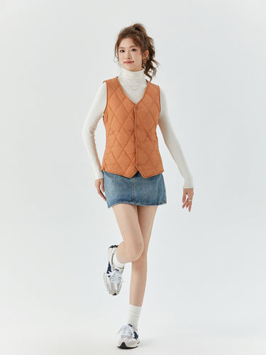 Shanxuan Women's Autumn and Winter Short Velvet Vest Liner Warm Home Comfort Simple Women's Vest 8021