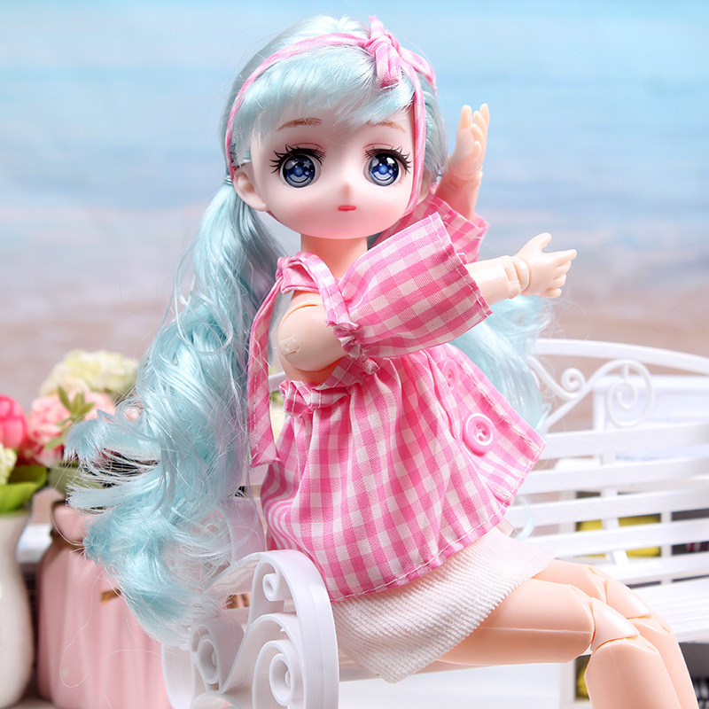 30cm Hengchao Barbie Princess Dress up 3D Real Eyes Gift Box Set Loli Princess Toy Birthday Gift