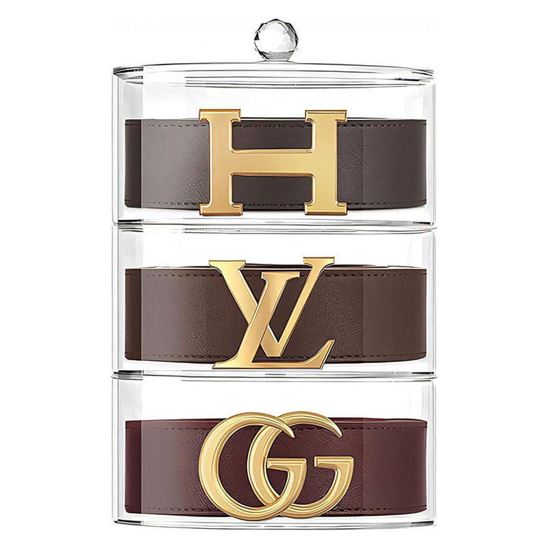 in stock Acrylic Coffee Capsule Storage Box Transparent Round Stackable Stationery Belt Watch Belt Display Box