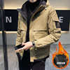 winter coat man 2022 Autumn and winter new pattern men's wear With cotton thickening Hooded work clothes Jacket cotton-padded clothes