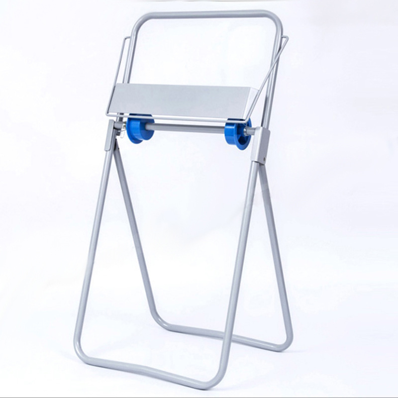 工业大卷式无尘纸架 不锈钢壁挂无纺布支架 带轮落地式纸巾架包邮