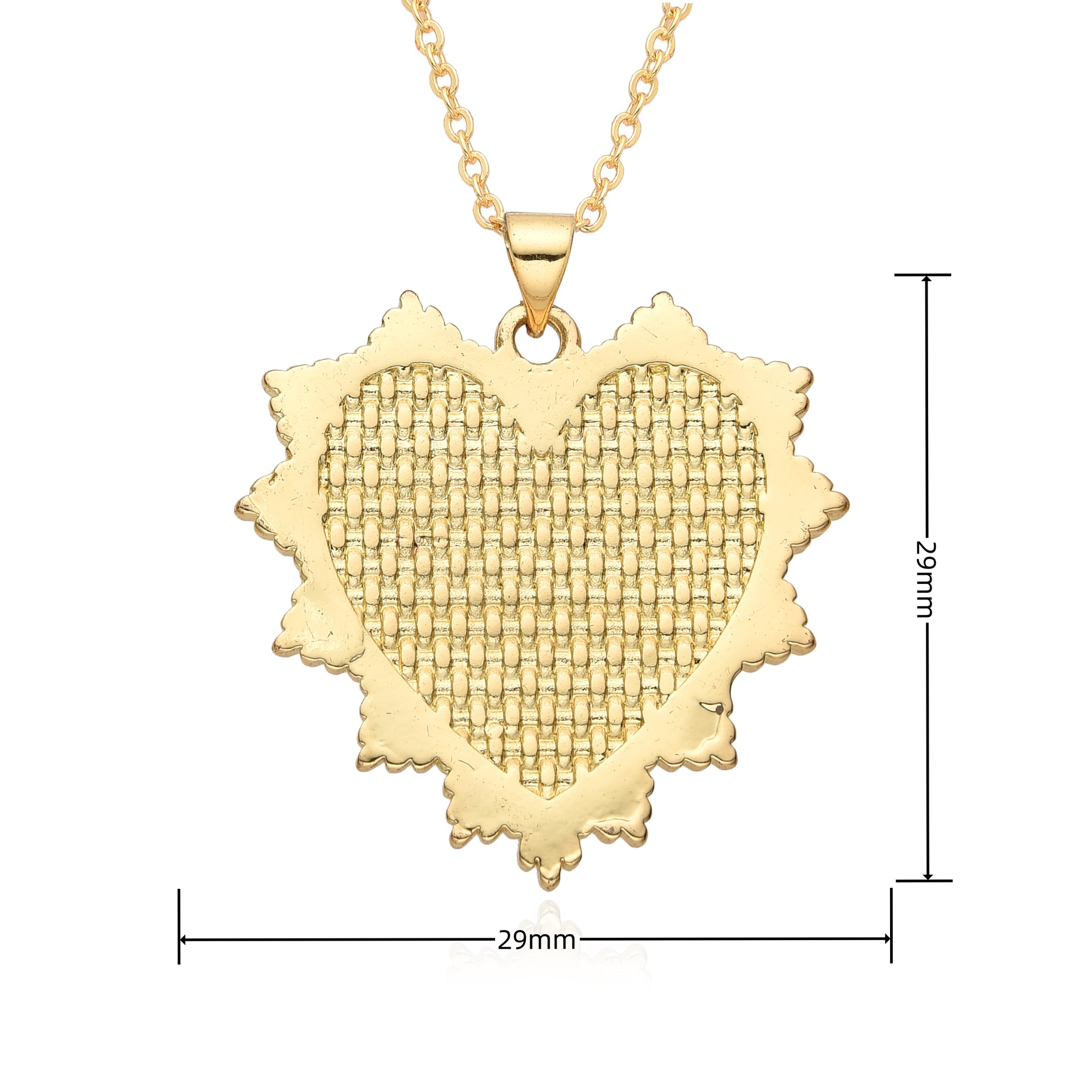 8g Weight 18K Gold Plated Plating Material Copper Pendant Material Pendant Necklace Classification Copper Chain Material 1 Piece Quantity Date, Tea Party Occasion Copper Material Heart Shape Pattern Women's Gender Sweet, Simple Style Style Copper 18K Gold Plated Heart Shape Pendant Necklace 无