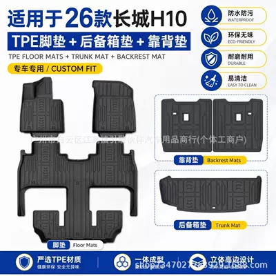 TPE floor mats, trunk mat, Trunk Mat
