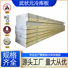 工厂批发100mm冷库保温板聚氨酯材料夹心硬质发泡阻燃隔热冷库板