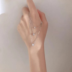 ジルコン鎖鎖の気質がシンプルで個性的な気質の学生の親友のネックレスの女性プレゼント2024年新
