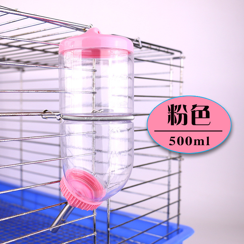 ウサギの漏れ防止ポットウサギのトトロのモルモットの水筒の大きいサイズの500mlのボールの水樽のスプリングは固定します。|undefined