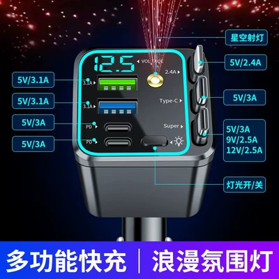 Charger with Seven-In-One Retractable Cable, Mobil şarj cihazları