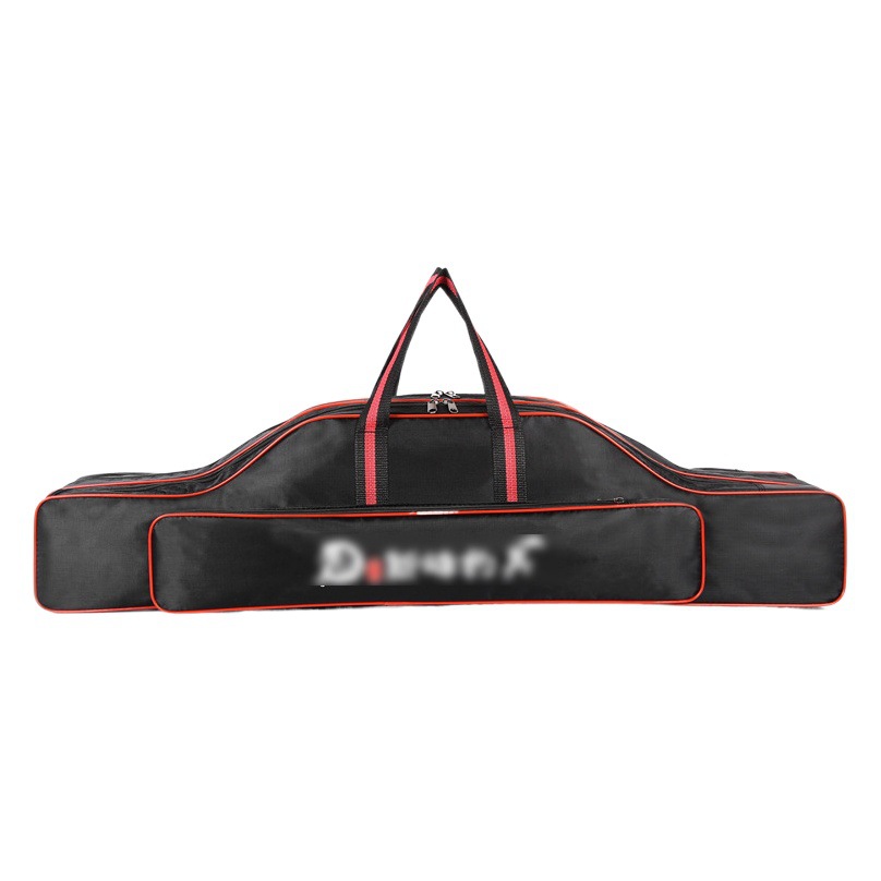 Cross-border wholesale fishing pole bag outdoor fishing gear bag double-layer three-layer sea pole bag fishing supplies fishing belly bag