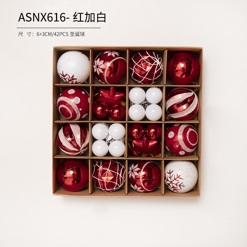 Bola de Navidad árbol de Navidad adornos de decoración colgante de bola de colores accesorios de material de Navidad DIY decoración de Navidad al por mayor