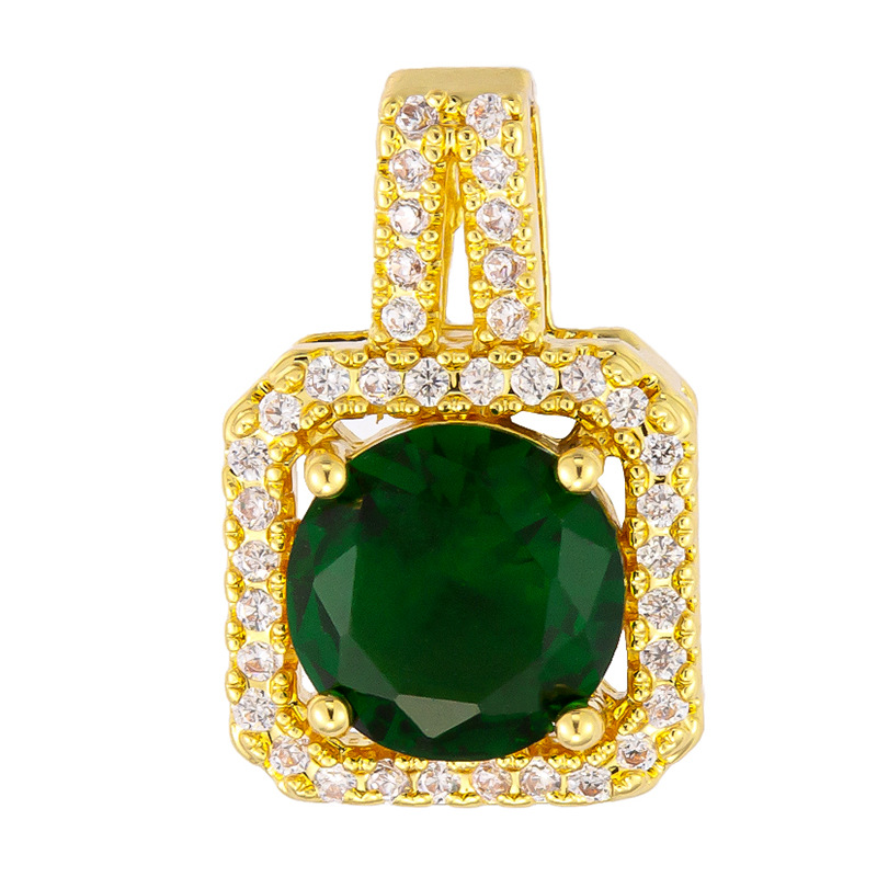 Colgante de cobre micro incrustado Gufasha oro goteo de aceite perlas de transferencia DiDi con perlas de acessorios de perlas huecas fábrica de perlas al por mayor