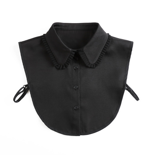 White chiffon shirt for women, ear-shaped stand-up collar mesh shirt, professional and fairy top, super fairy and foreign style