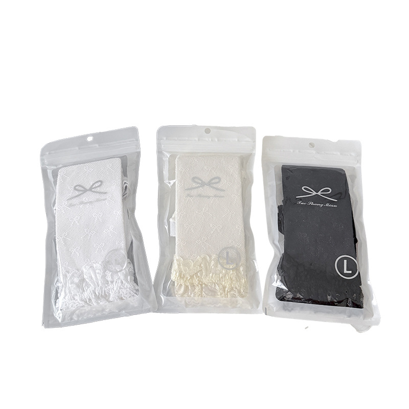 Botas, algodón, lazo, Lolita, calcetines de fondo, mujeres, primavera y verano, encaje fino, pantalones cortos de estilo ballet blanco lechoso