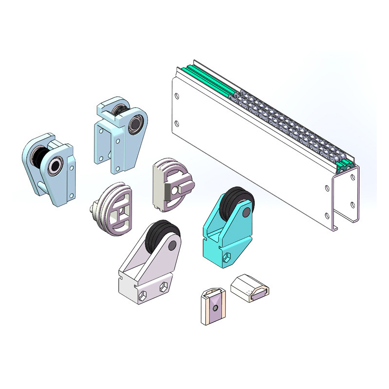 山东10B链条输送线链条输送机机身配件 头尾轮张紧轮链轮垫条导轨