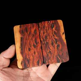 血料雷击木枣木稀有血料万里挑一镇尺手把件规格随机纹一致按对出