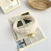 Demi-season plush sponge headband, retro hair accessory to go out, South Korea, simple and elegant design