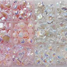 高透粉白不规则异形巴洛克仿珍珠直孔串珠diy手链项链材料饰品配