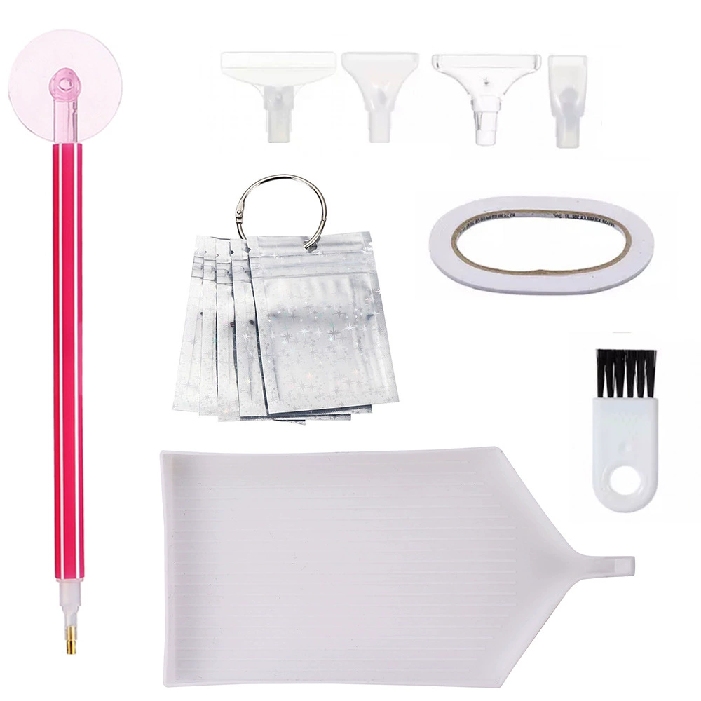 Diamond Tools Set with Storage Bag & Brush, Hexagonal Pens, Basic and Upgrade Kits