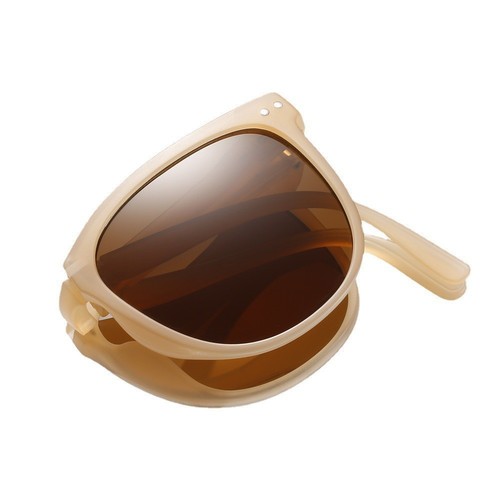Foldable polarized sunglasses with air cushions, unisex fashion, for Xiaohongshu and influencers