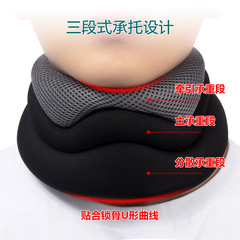 Manufacturer wholesale sponge support neck brace breathable high elastic anti-bowing forward cervical spine neck decompression neck brace