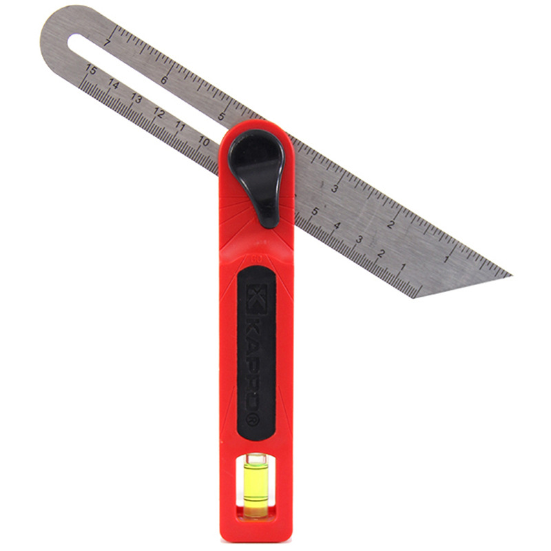 以色列KAPRO开普路木工高精度活动角度尺 多用水平划线T型角尺 量