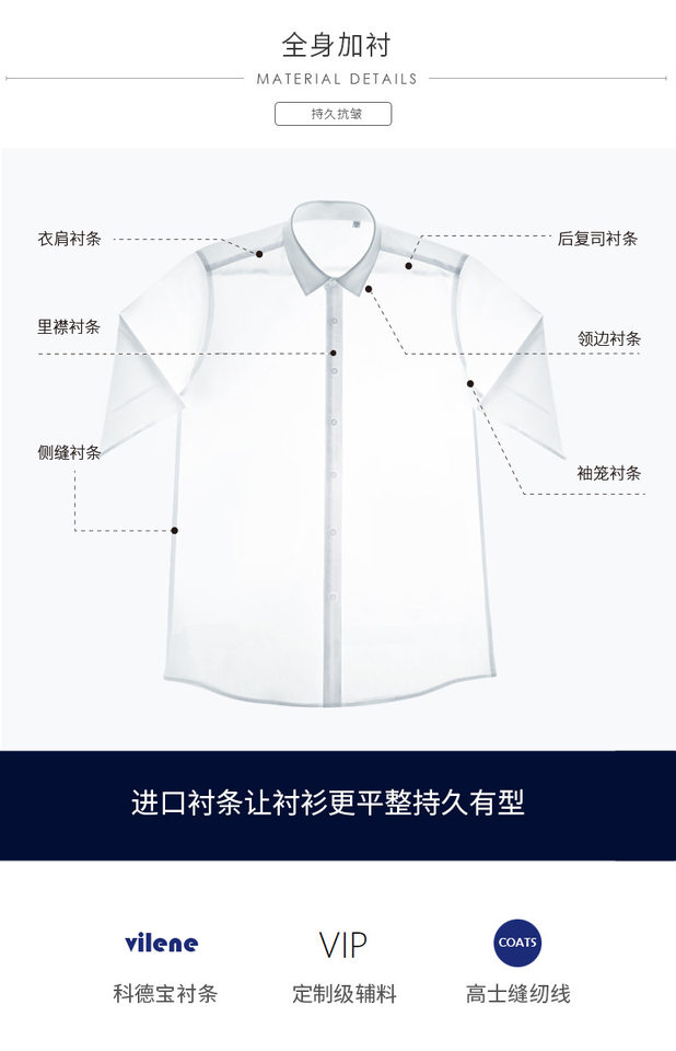 Áo sơ mi nam dài tay công sở cổ vuông, cotton chải kỹ sợi 80 dệt đôi, phong cách doanh nhân — Trắng - Cổ vuông - Dài tay, Trắng - Cổ vuông - Tay ngắn, Xanh nhạt - Cổ vuông - Tay dài, Xanh nhạt - Cổ vuông - Tay ngắn chi tiết 10