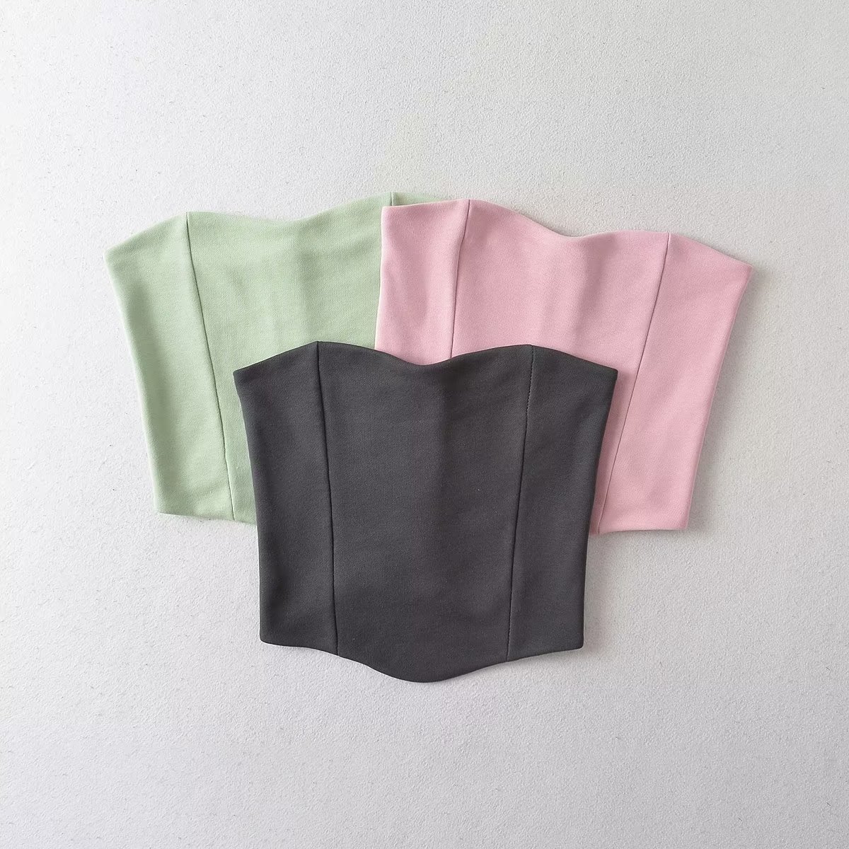 280g Weight Sleeveless Sleeve Length Spandex, Polyester Fabric Type Skirt Co-ord Set Sets Type 2 Pieces Set Quantity Daily, Date, Bar Occasion Strapless Neckline Slim Fit Type Solid Color Pattern Summer Season Women's Gender Zipper Design Sexy Style Daily Date Bar Women's Sexy Solid Color Spandex Polyester Zipper Skirt Co-ord Set Skirt Sets 9