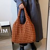 Capacious one-shoulder bag, shopping bag, Korean style, 2023 collection, internet celebrity