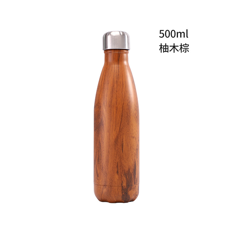 Lista de oro, botella termo de acero inoxidable simple y moderna de gran capacidad, taza termo de gran capacidad para bolos al aire libre de Amazon