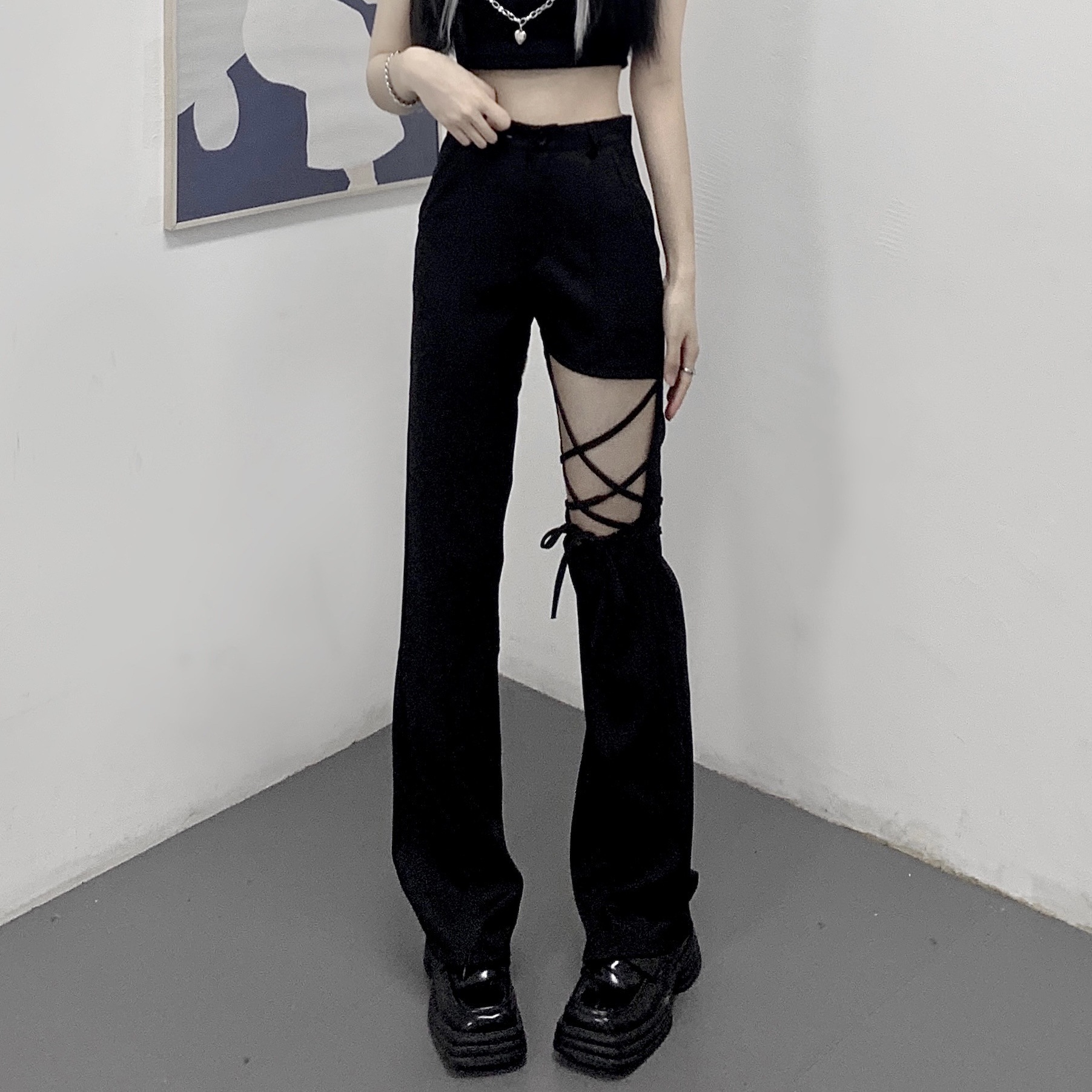 Gothic Punk Style Leggings 7