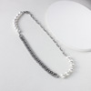 Small design necklace from pearl hip-hop style stainless steel, simple and elegant design, European style, light luxury style