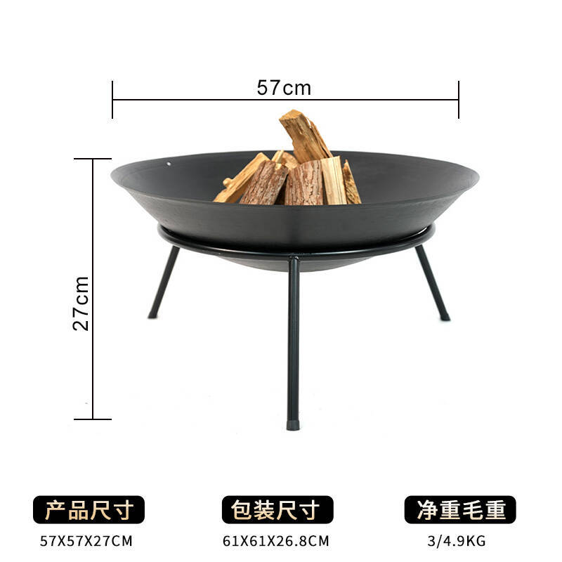 Wholesale transfronterizo 22 pulgadas gruesa olla redonda de comercio exterior horno de leña horno de leña horno de calefacción horno de leña