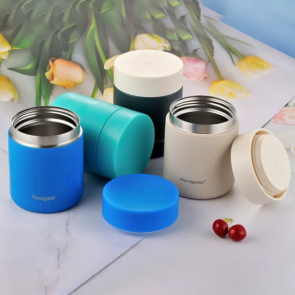 Vacuum insulation stainless steel braised beaker sealed leak-proof portable Portable soup pot large capacity double-layer braised pot wholesale