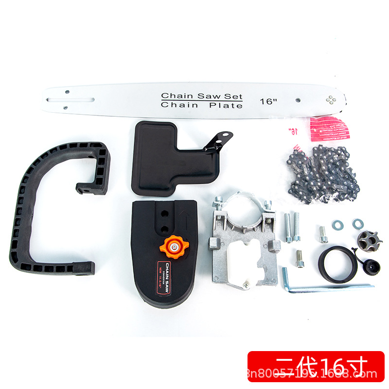 Molinillo de ángulo directo de fábrica modificado sierra de cadena eléctrica registro hogar pequeño corte de mano multifuncional modificado sierra de cadena