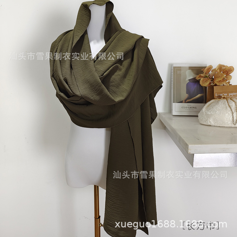 XG2055 카키 머리 스카프