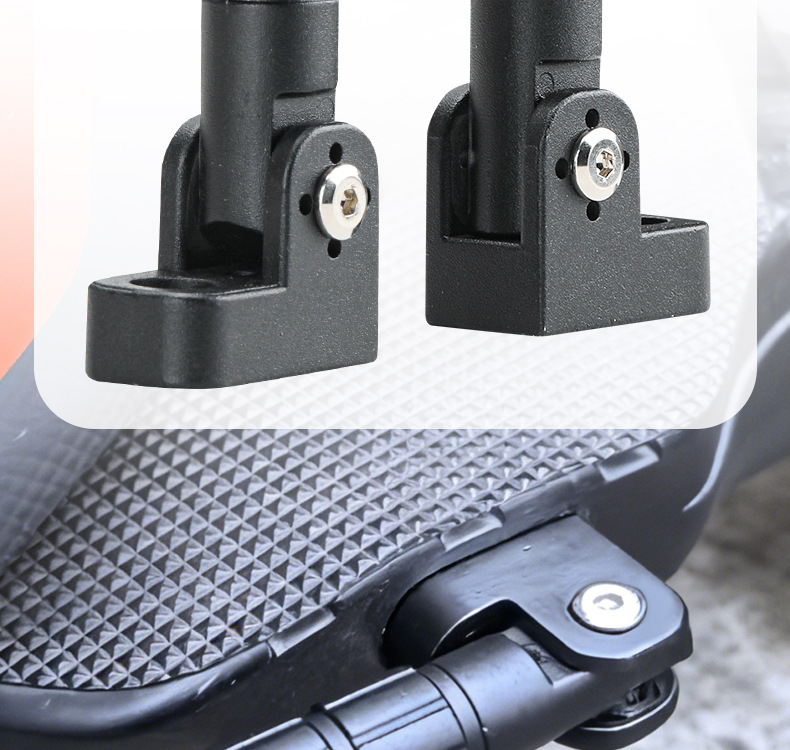 Universal Compatible Electric Vehicle Aluminum Alloy Foldable Round Foot Pedal, Thickened and Durable Front Footrest, Original Vehicle Wear-Resistant Accessory