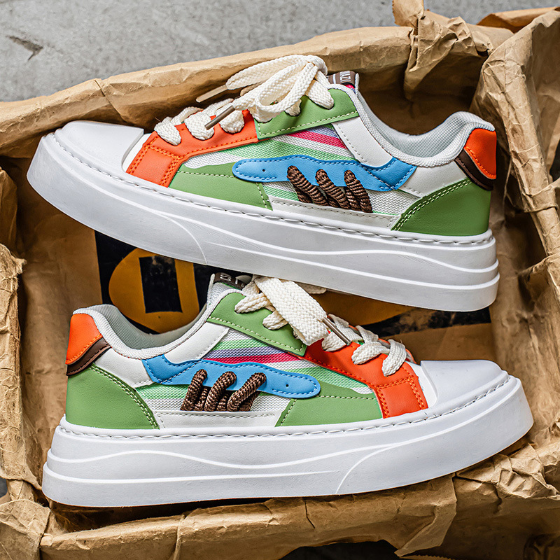 Zapatos de hombre 2026 nuevos zapatos de entrenamiento de estilo alemán nicho de diseño de colores de estilo académico zapatos de papá zapatos deportivos juveniles red de moda roja