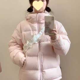 百搭情侣韩系潮冬季羽绒棉服短款新款宽松棉衣棉袄外套加厚女2025