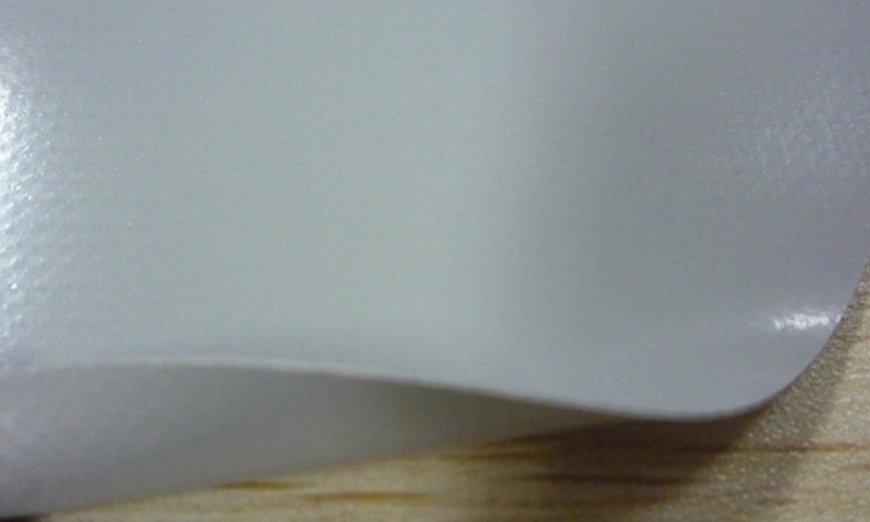 0.4mm银灰色500D加密PVC夹网布床垫面料