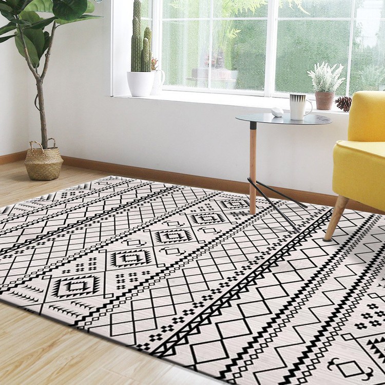 Alfombra nórdica sala de estar sofá mesa de café manta moderna minimalista Luz de lujo Casa dormitorio totalmente cubierto área grande puerta mat image 16