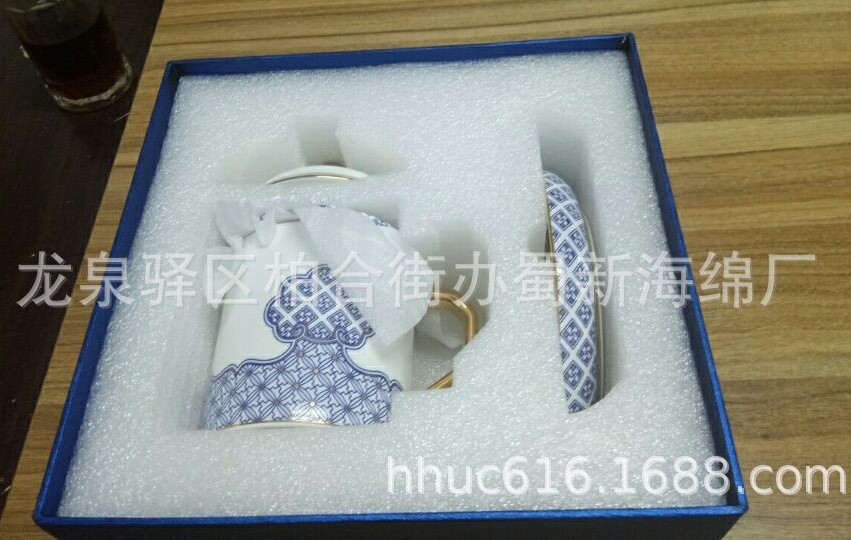 供应茶杯快递防摔包装泡沫/陶瓷杯防碎包装珍珠棉/固定包装海绵