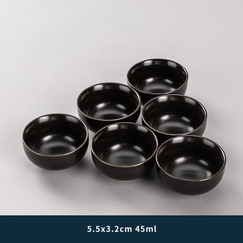 딩야오 블랙 티 컵 6 팩