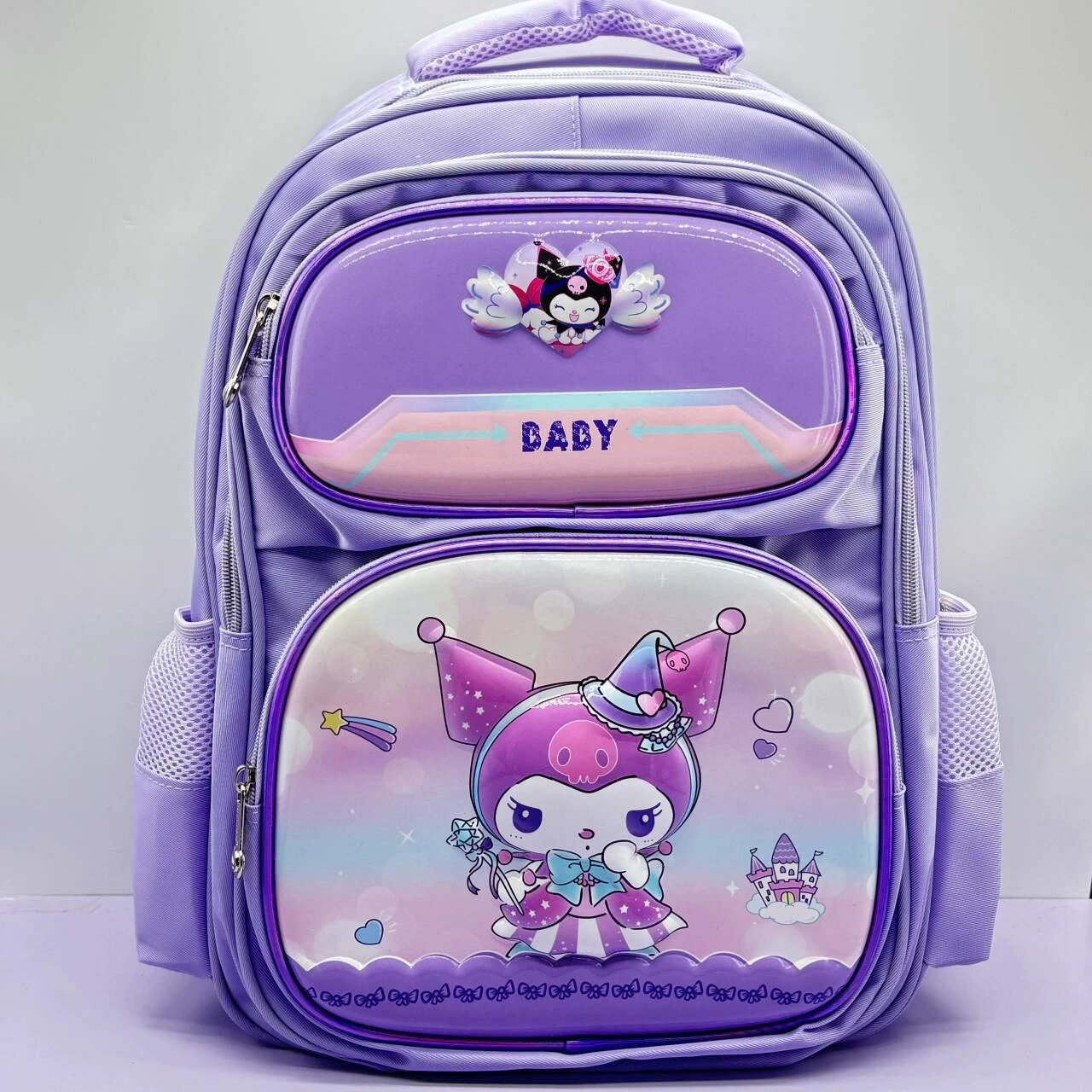 Cartoon school bag, children's backpack lightweight, 17inch, spine protection