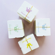 韩版皇冠发圈卡纸ins风卡通英文对折卡纸可爱儿童成人diy发夹卡纸