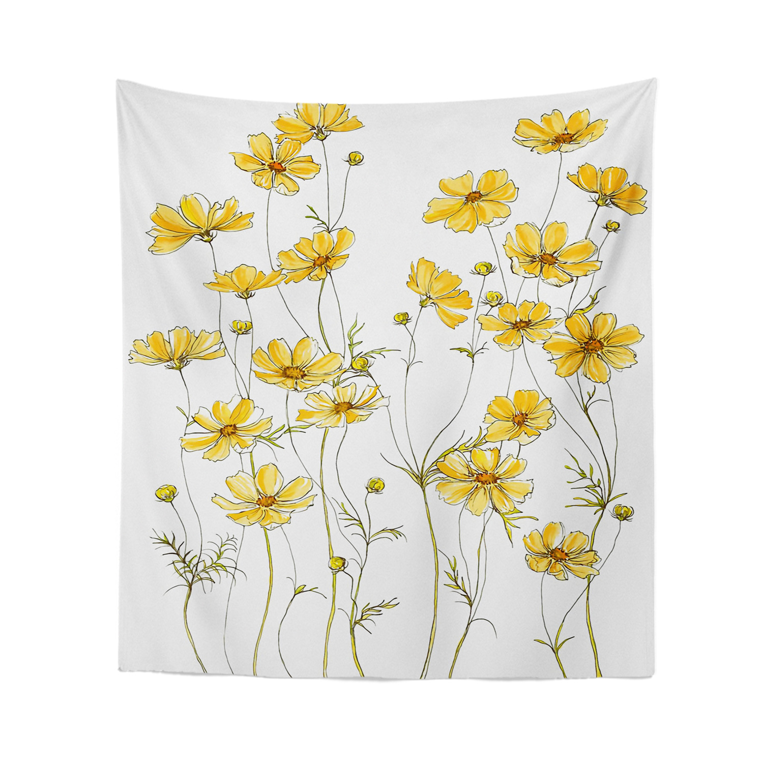 Exportación Comercio exterior Piel de camarones Amazon Fondo tela nórdico paisaje abstracto pintura dormitorio decoración colgante tela entrega de una sola pieza