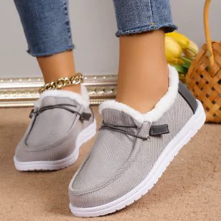 Европейская и американская внешняя торговля, зимние сапоги на плоской подошве больших размеров с флисовой подкладкой и низким верхом, Женская Толстая теплая шерстяная хлопковая обувь на шнуровке, поставка желаний