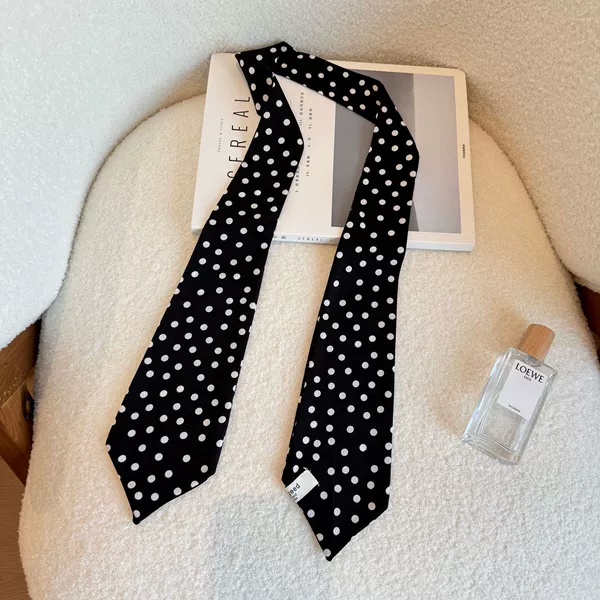 Black polka dots