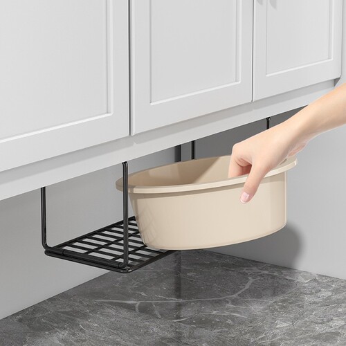 Basin storage rack under bathroom cabinet basin storage rack bathroom washbasin artifact suspended wall-mounted no punching