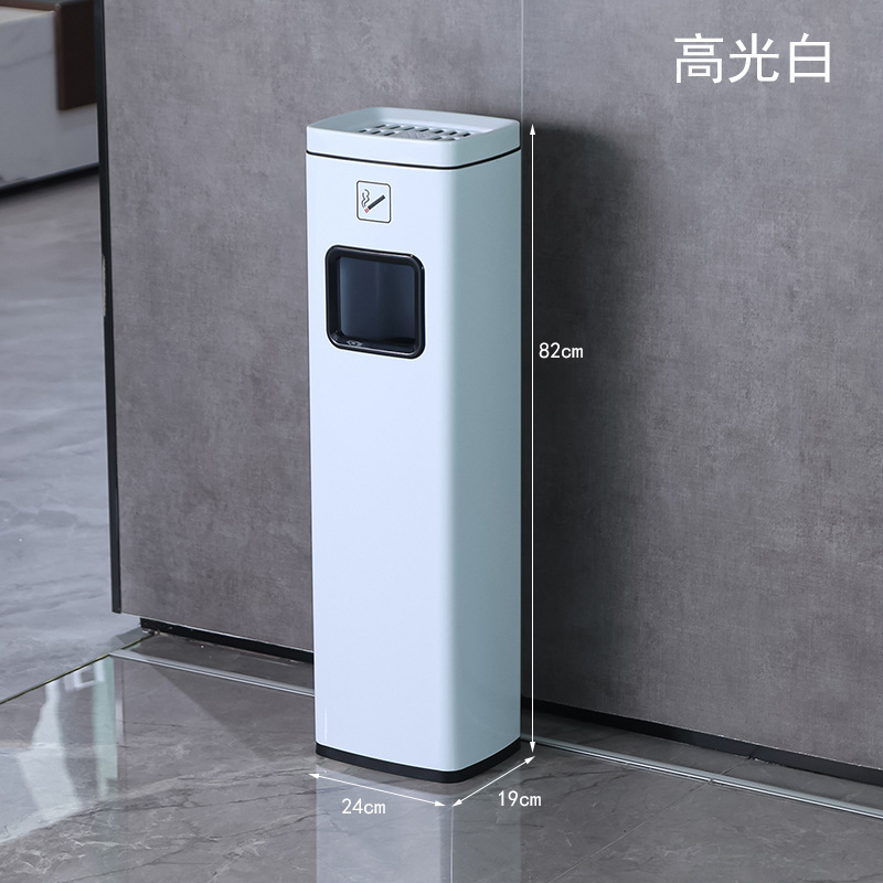 ステンレス立式ロビーエレベーターの口が煙を消して床に落ちた縦型灰皿商用ホテルのゴミ箱灰皿|undefined